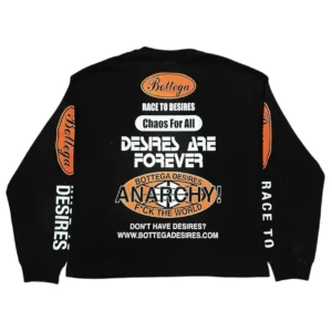 Bottega Desires Race to Desires L/S Tee Black