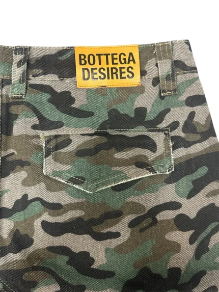 Bottega Desires CAMO CARGO SHORTS