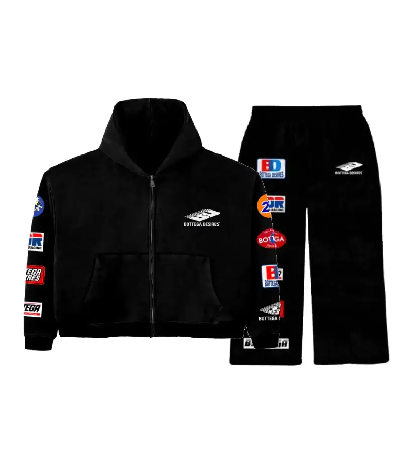 Bottega-Desires-Grey-Patches-Zip-Tracksuit-Black-2 Bottega Desires Grey Patches Zip Tracksuit Black